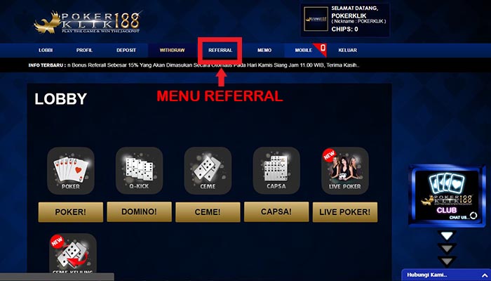 Cara Daftar Refferal